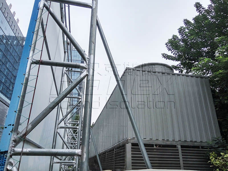 商業(yè)屋面裙樓中央空調(diào)冷卻塔降噪方案！降噪？減振誰為主？