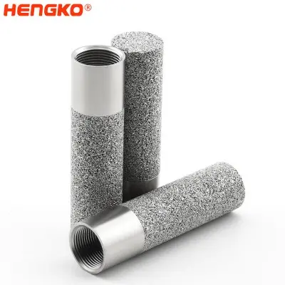 燒結多孔金屬不銹鋼傳感器外殼，用于工業(yè)溫度和濕度變送器